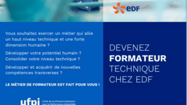 EDF - DEVENEZ FORMATEUR TECHNIQUE CHEZ EDF